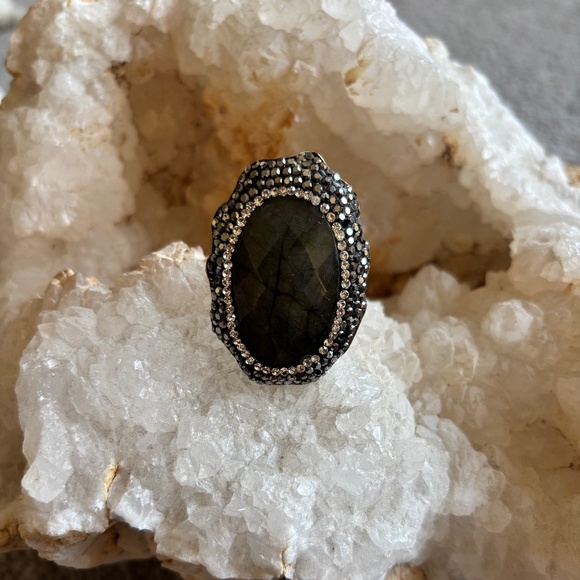 Labradorite Statement Ring - Picture 12 of 13